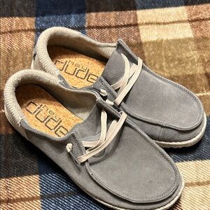 Hey Dude Men's Gray Slip-On Loafers
